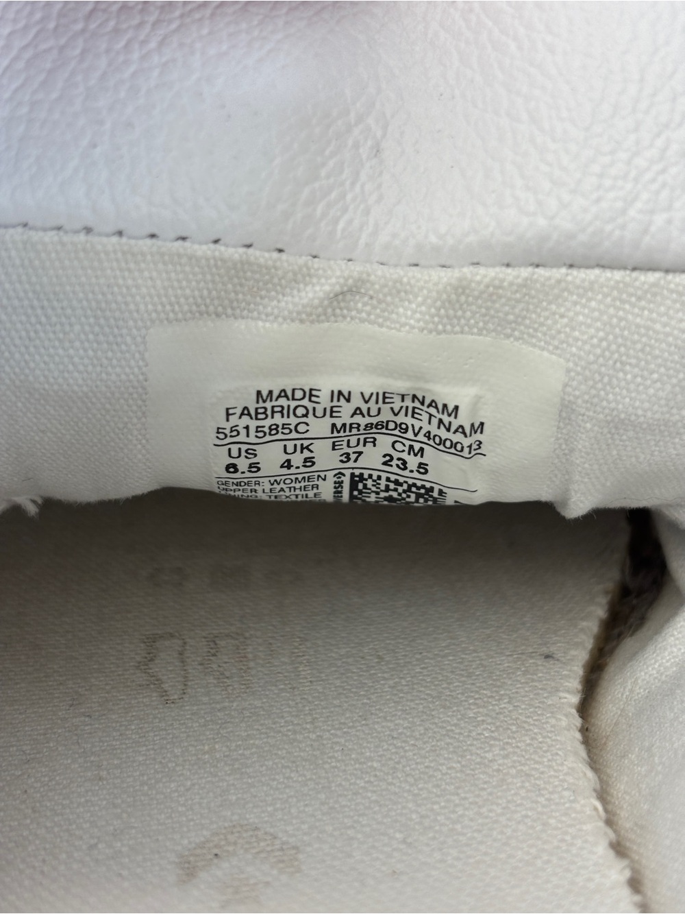 Classic Converse White Leather Low-Top Sneakers Woman’s 6.5 - Picture 9 of 10